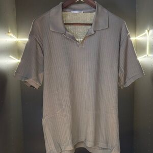 Zara Textured Polo Shirt